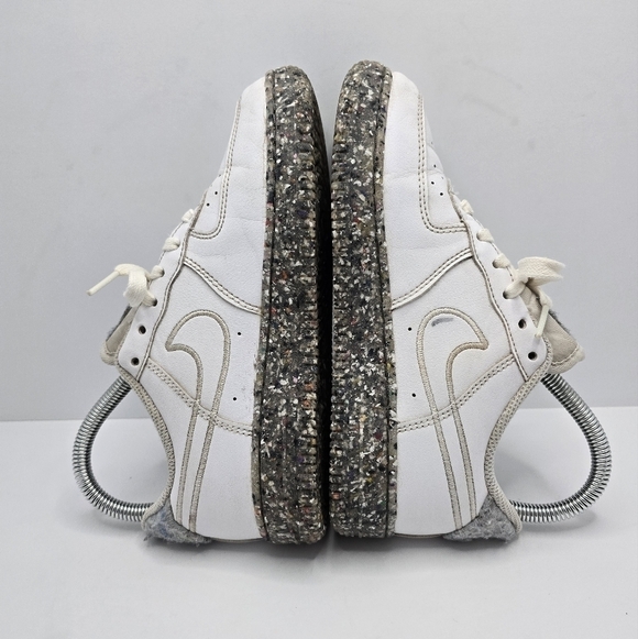 Nike | AF1s GS Recycled 'Wool White Pack' leather low-top sneakers | KIDS 2 - Picture 6 of 12